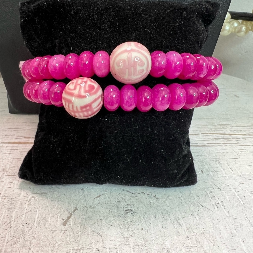 The Tiny Tassel Bracelets Set of 2 D13